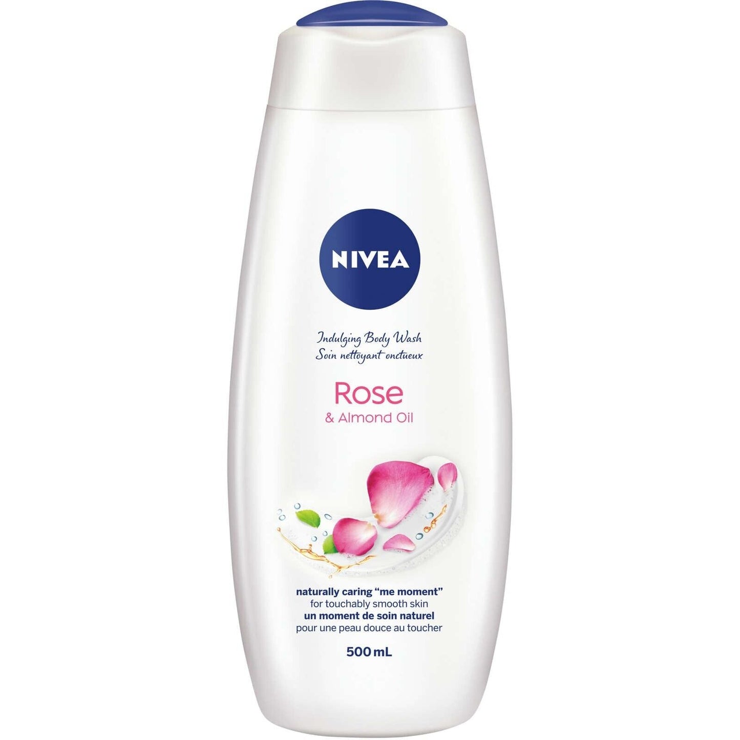 NIVEA Rose & Almond Oil Body Wash Indulging Milk Rich Lather Soft 500ml NEW