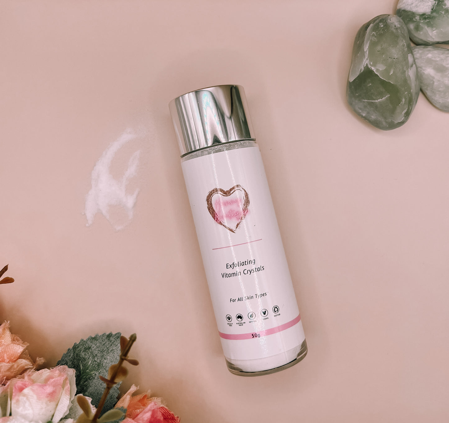 Exfoliating Vitamin Crystals