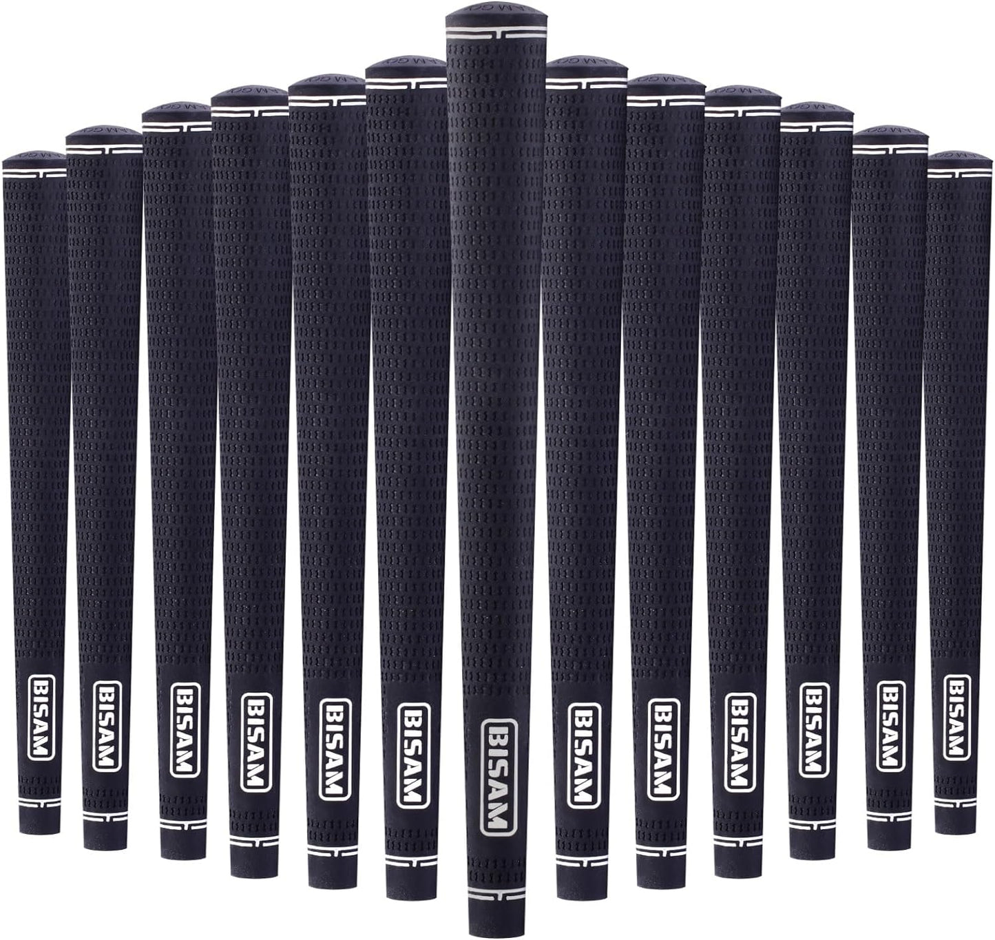 BISAM Ⅰ Midsize Golf Grips (13 Pcs) Set, 360 Golf Club Grips, Non-Slip Performance in All Weather Conditions