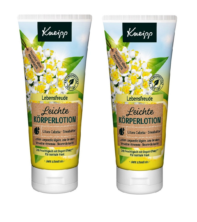 2xPack Kneipp 'Zest for Life" Light Body Lotion - 400 ml