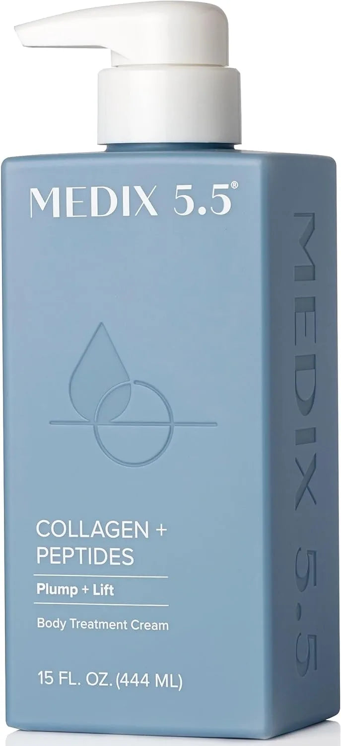Discover Younger Looking Skin with Medix 5.5 Collagen Cream: Firms, Tightens, and Hydrates with Caviar, Peptides, Aloe Vera, and Green Teal